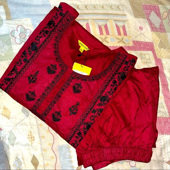 Global Desi Other - Globaldesi cotton two piece plazzo set